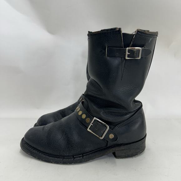 Vintage Riveted Engineer Boots Made in USA Style 7800 main image 5
